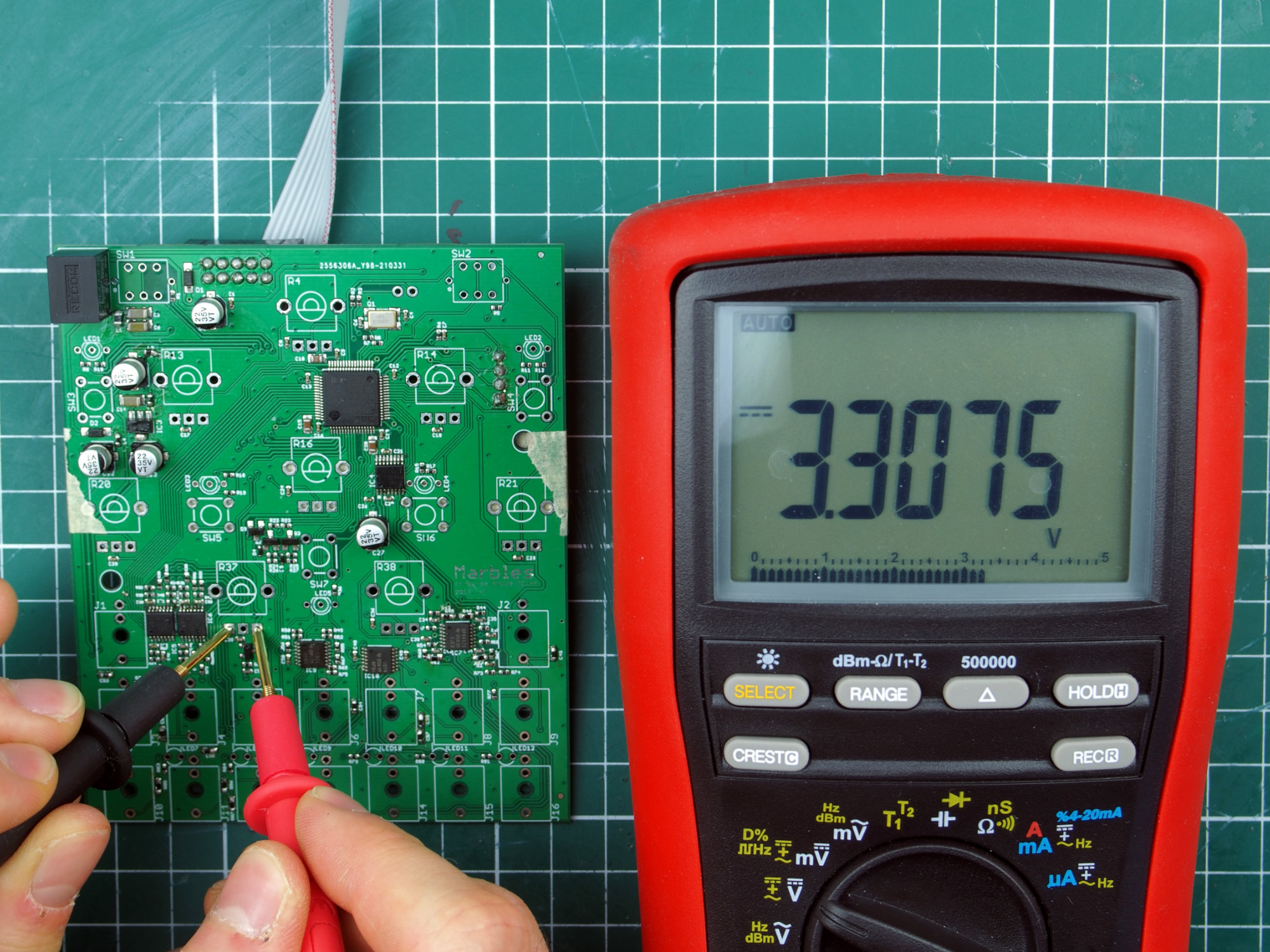 checking the analog 3.3V rail